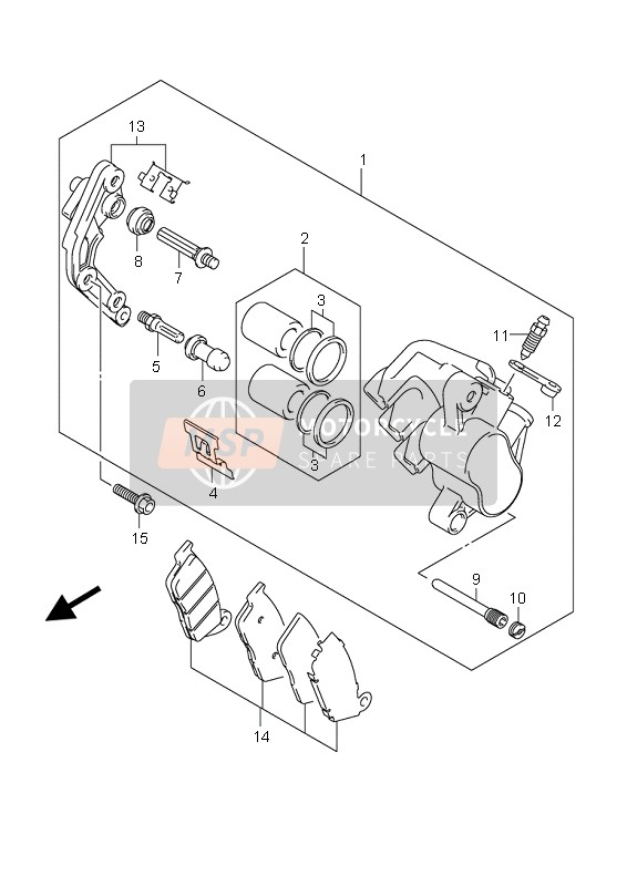 5930021E60999, Caliper Assy, Front Lh, Suzuki, 0